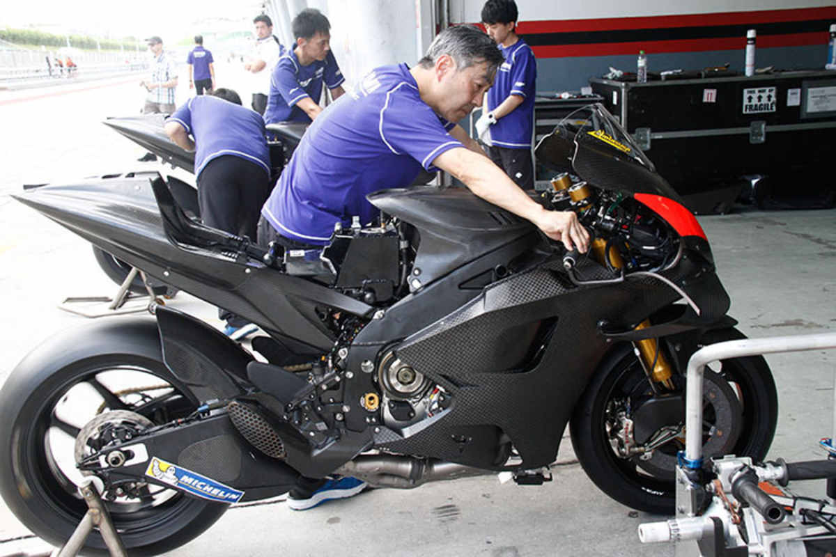 Auch bei Yamaha werden neue Winglets probiert