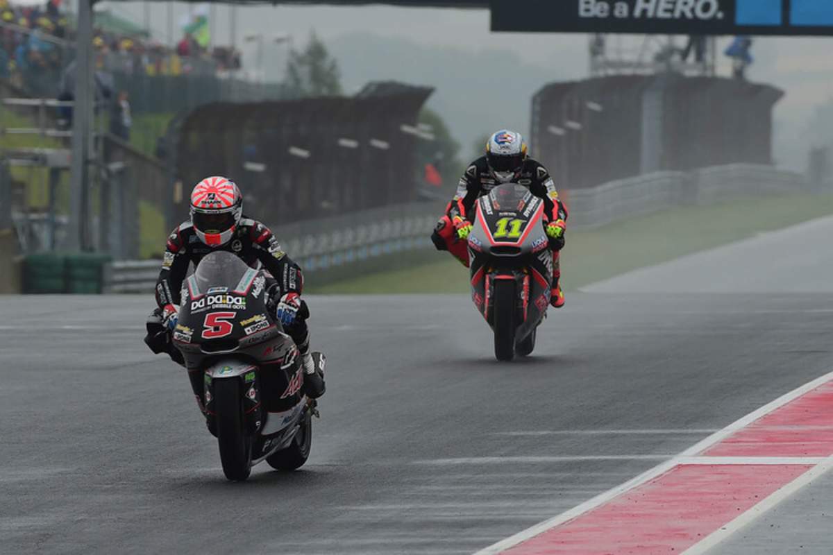 Auch die Moto2-Piloten hatten mit den widrigen Bedingungen zu kämpfen