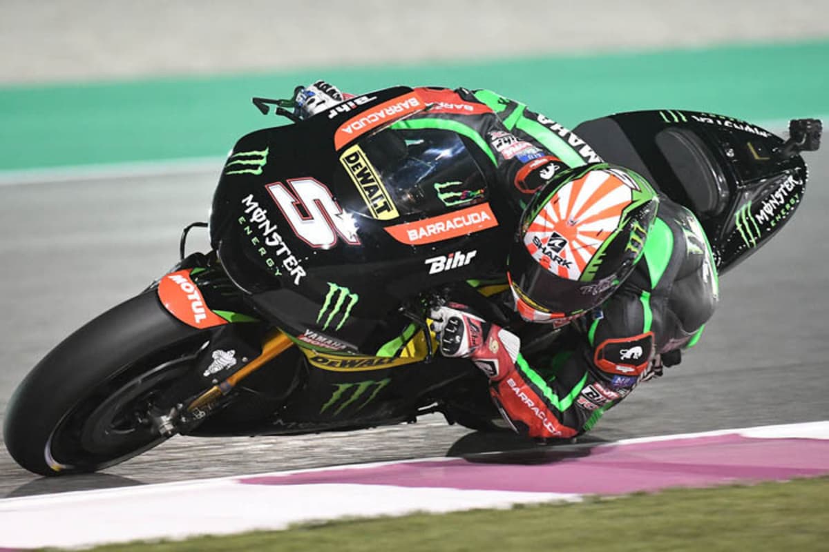 Rookie Johann Zarco führte und stürzte