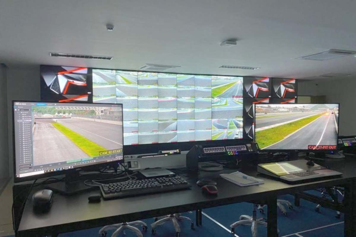Der Arbeitsplatz der Rennleitung
