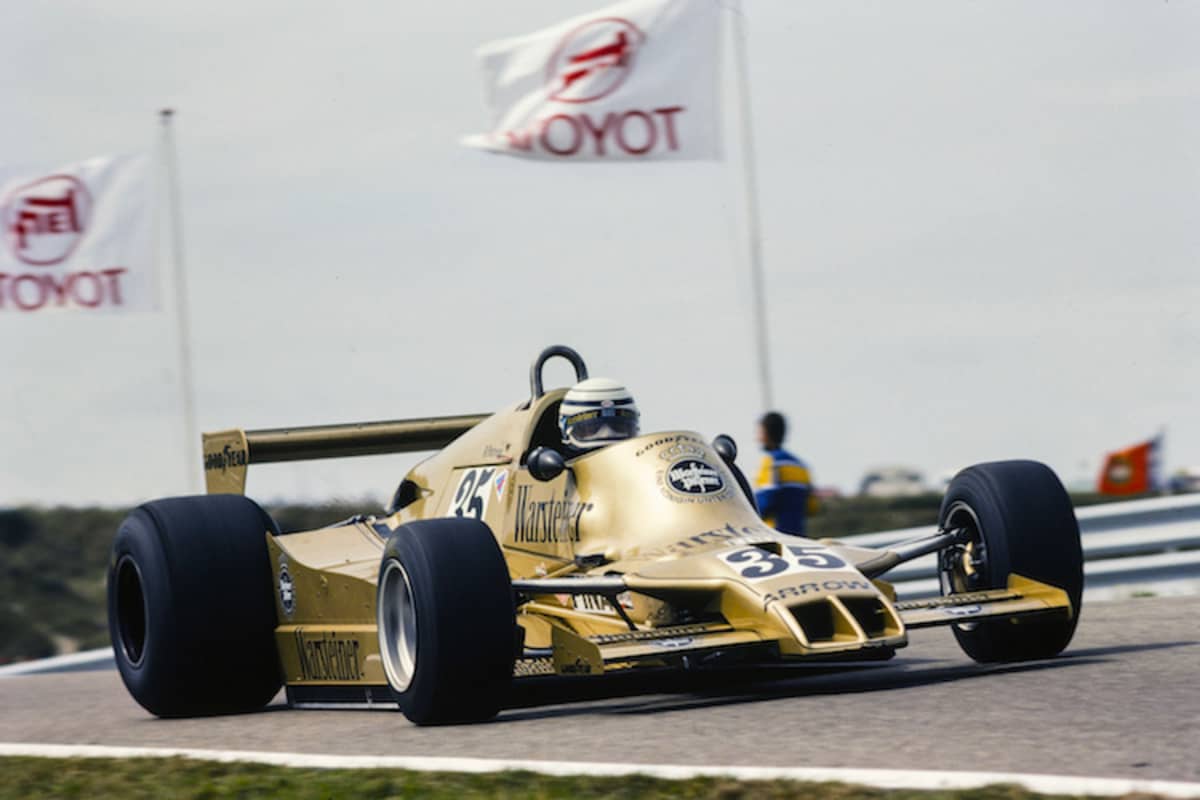 1978: Riccardo Patrese in Zandvoort mit seinem Arrows