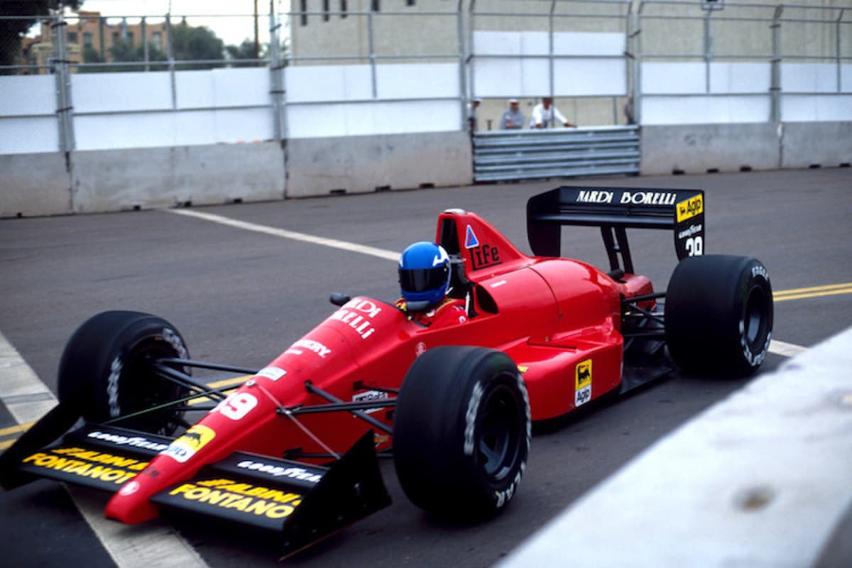 1990: Gary Brabham im Life-Rennwagen in Phoenix