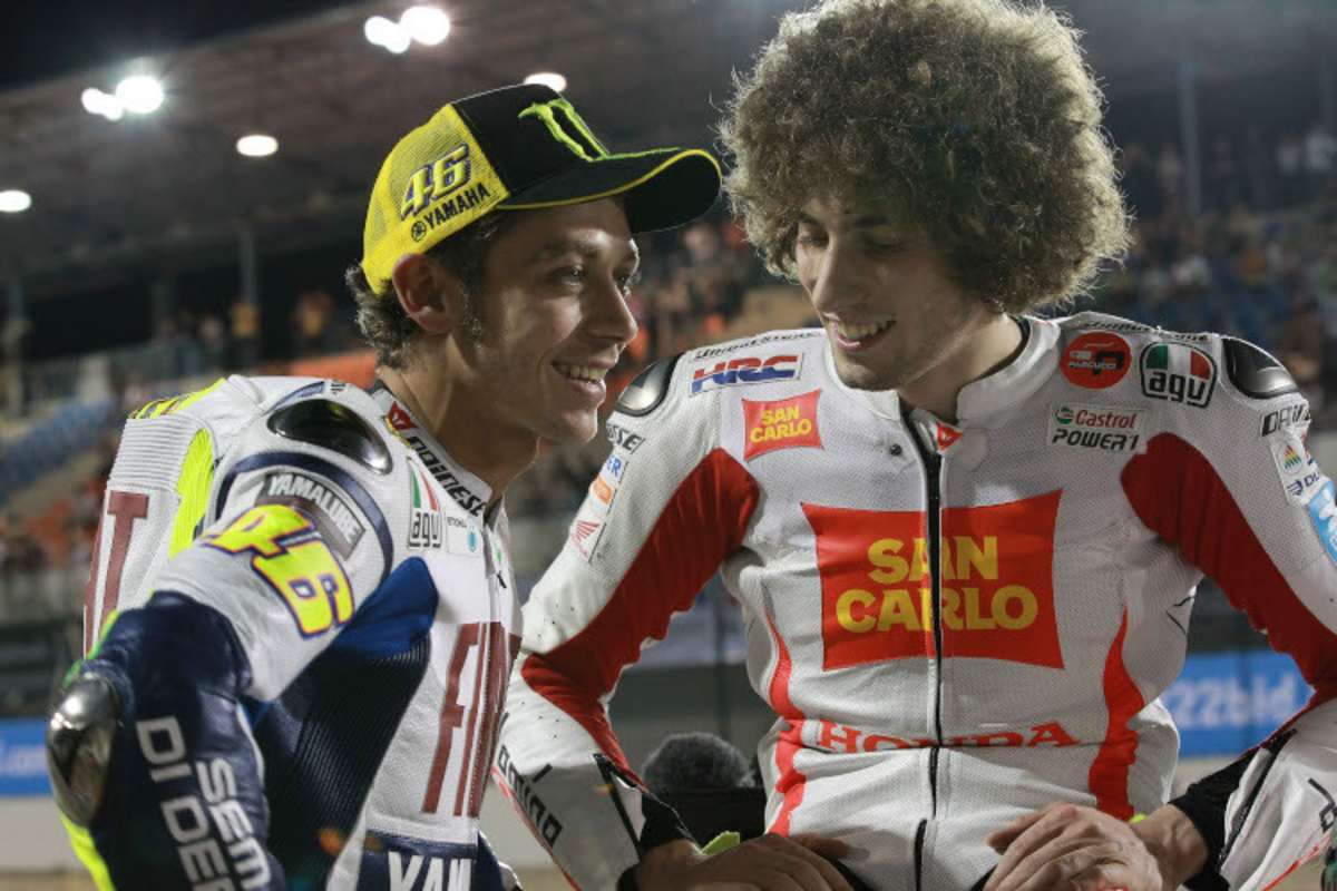 2010: Valentino Rossi mit Marco Simoncelli