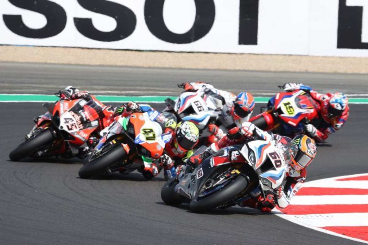 Michael van der Mark, Axel Bassani, Scott Redding & Tom Sykes