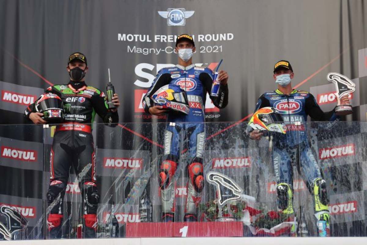 Jonathan Rea, Toprak Razgatlioglu & Andrea Locatelli