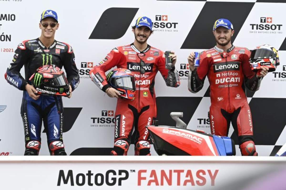 Francesco Bagnaia, Jack Miller & Fabio Quartararo