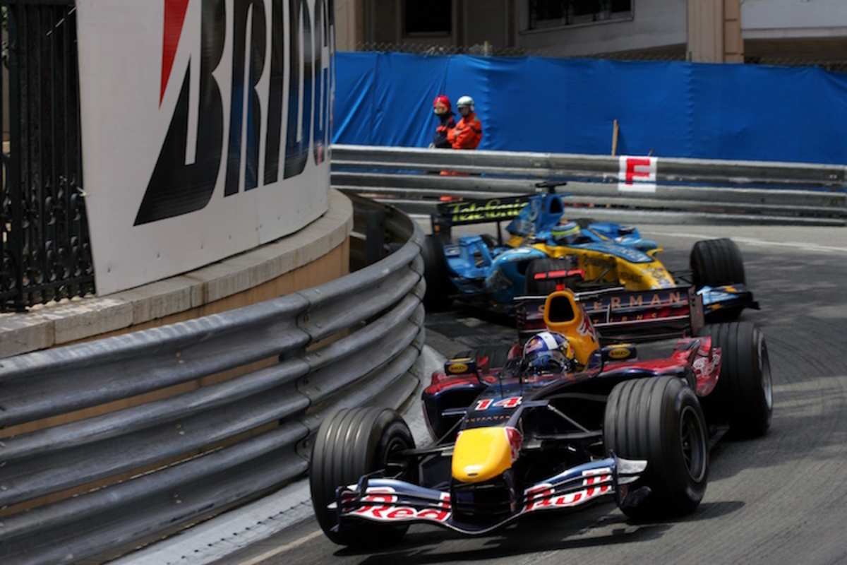 David Coulthard auf dem Weg zu Platz 3 in Monaco 2006
