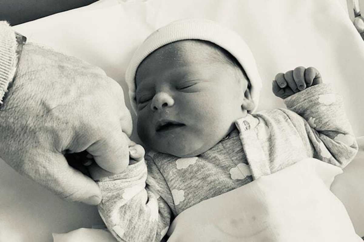 Baby Gilles Villeneuve, der Sohn von Jacques