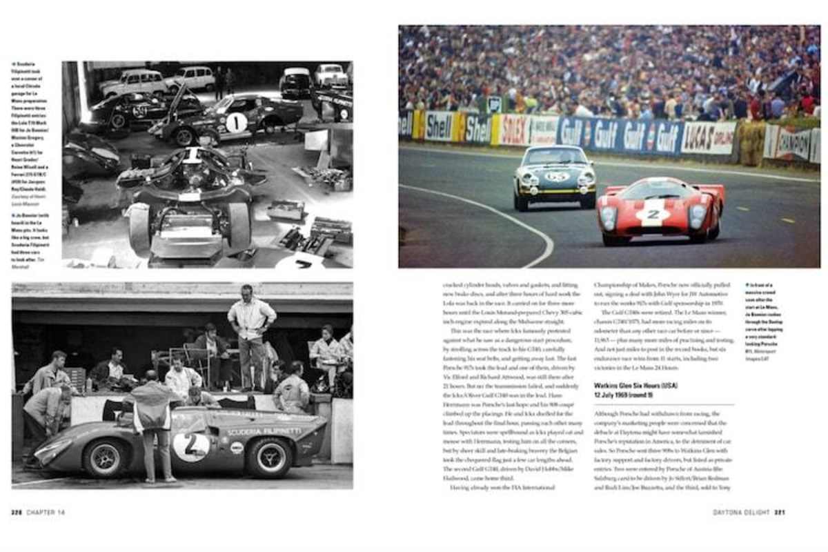 Der rote T70 der Scuderia Filipinetti in Le Mans