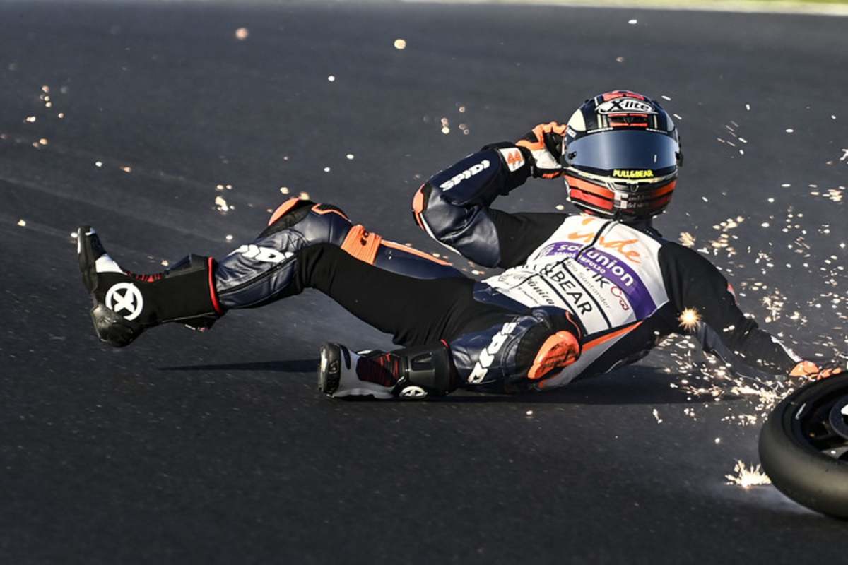 Aron Canet bei seinem Sturz