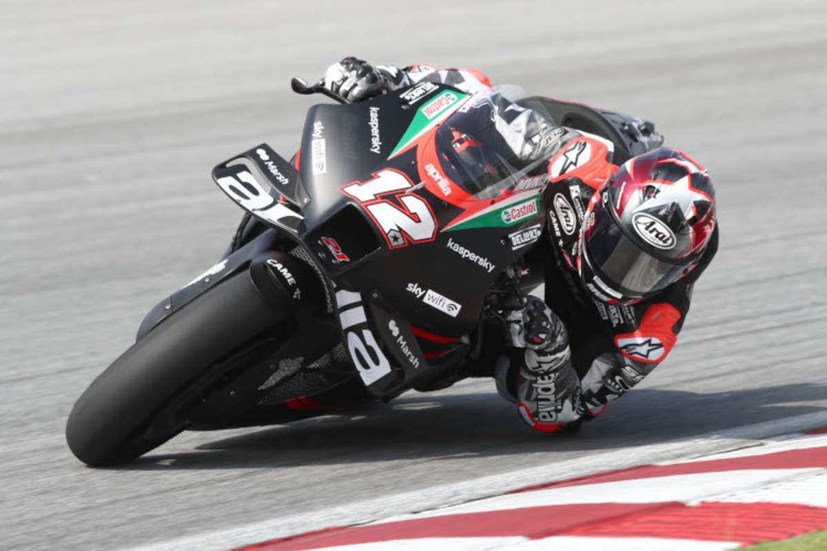 Auch die RS-GP21 kam bei Maverick Viñales am Dienstag in Sepang zum Einsatz