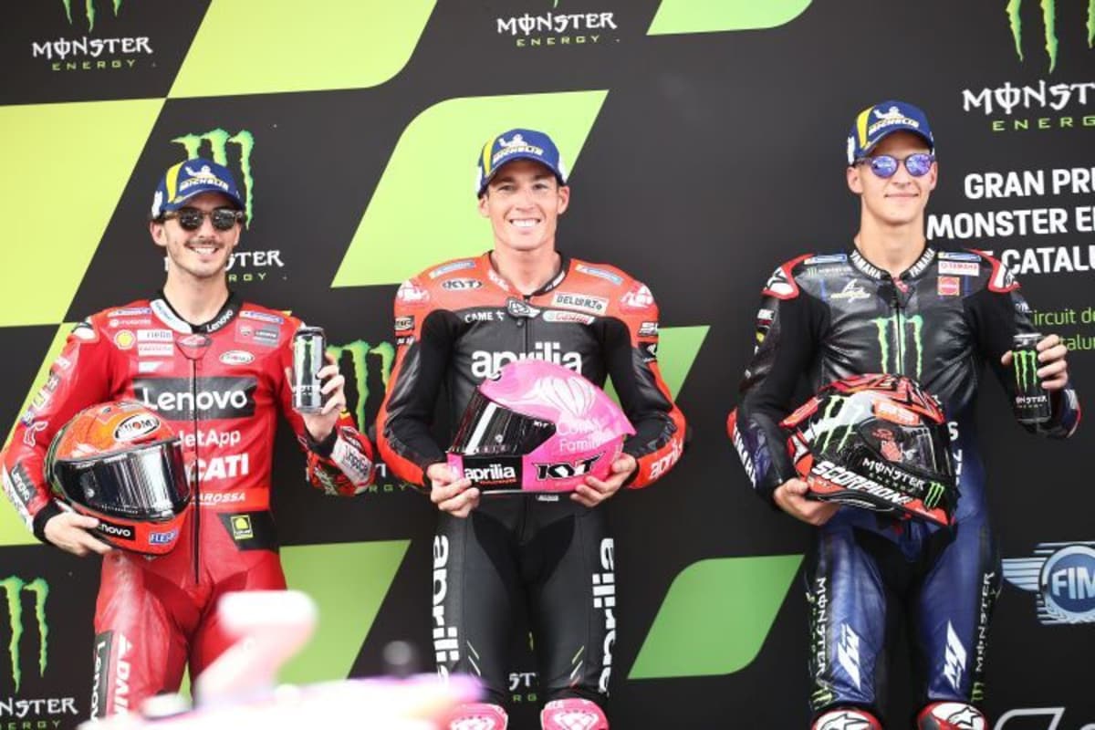 Francesco Bagnaia, Aleix Espargaró & Fabio Quartararo