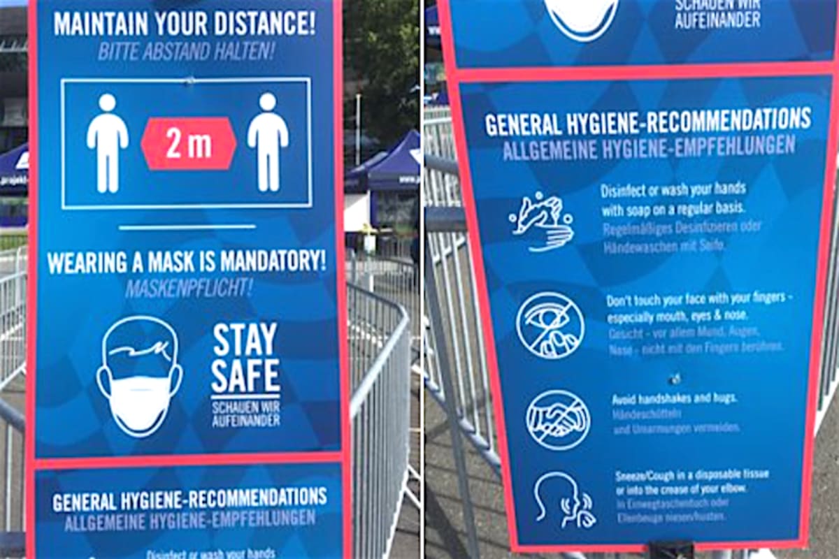 Überall stehen solche Plakate