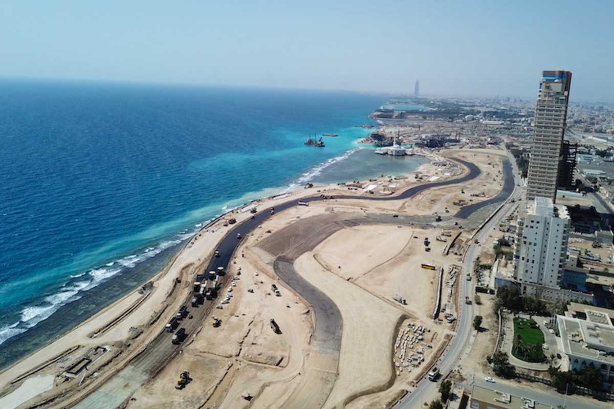 Die neue Rennstrecke an der Corniche