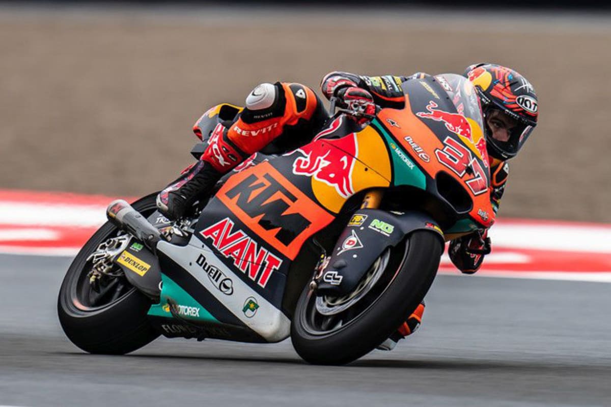 Augusto Fernandez landete im verkürzten Moto2-Rennen auf dem fünften Platz 