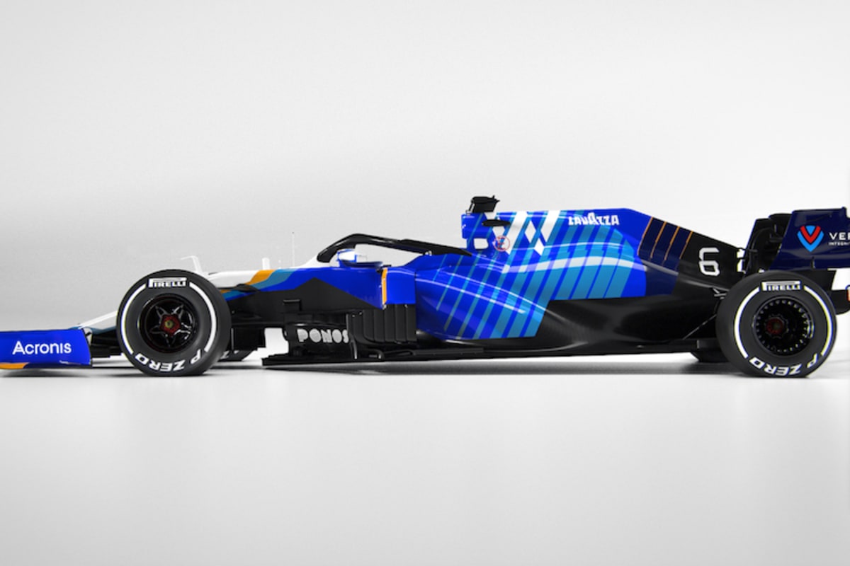 Der 2021er Wagen von der Seite