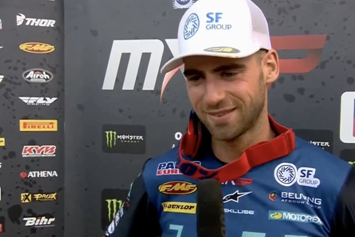 Brian Bogers stand erstmals auf dem MXGP-Podium