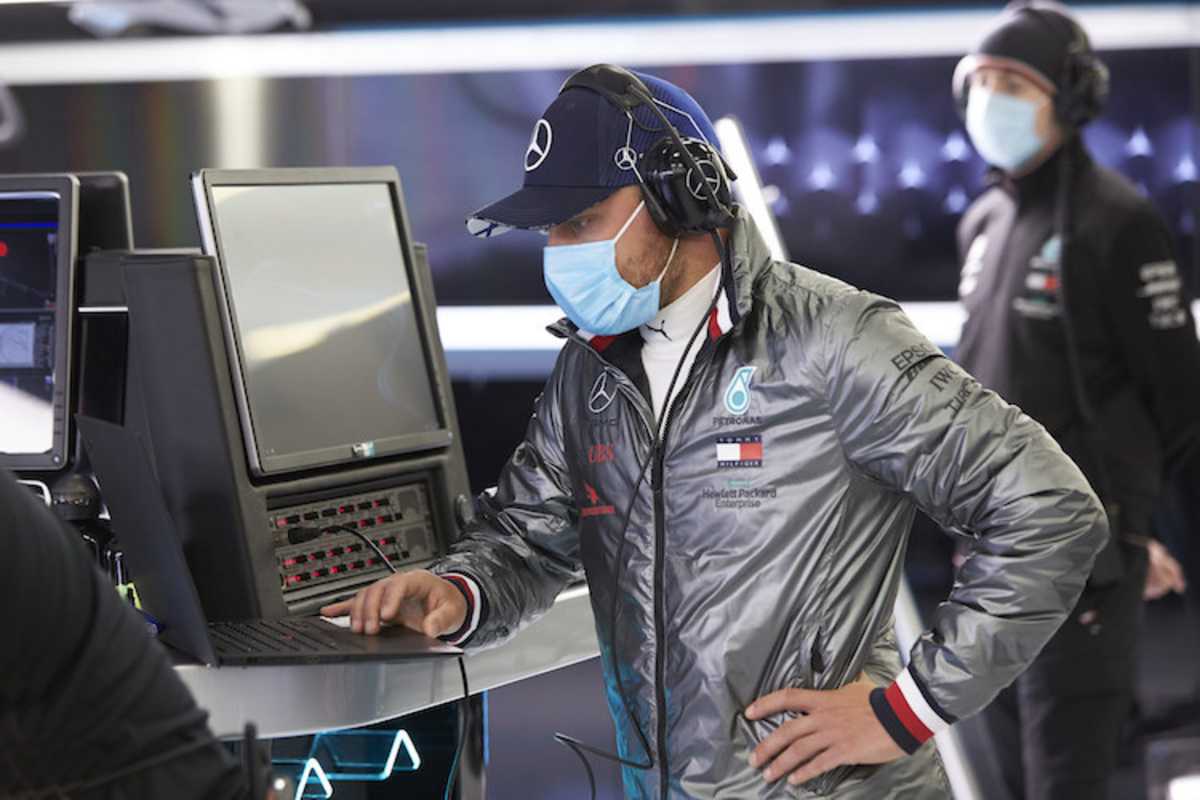 Bottas (WM-Zweiter von 2019) mit Atemmaske