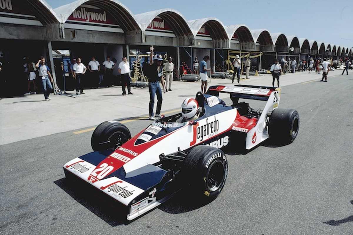 Johnny Cecotto 1984 in Jacarepagua im Toleman TG183B-Hart