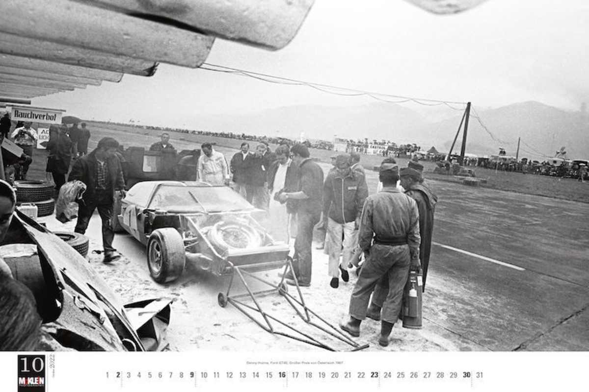 Denny Hulme mit seinem Ford GT40 1967 in Österreich
