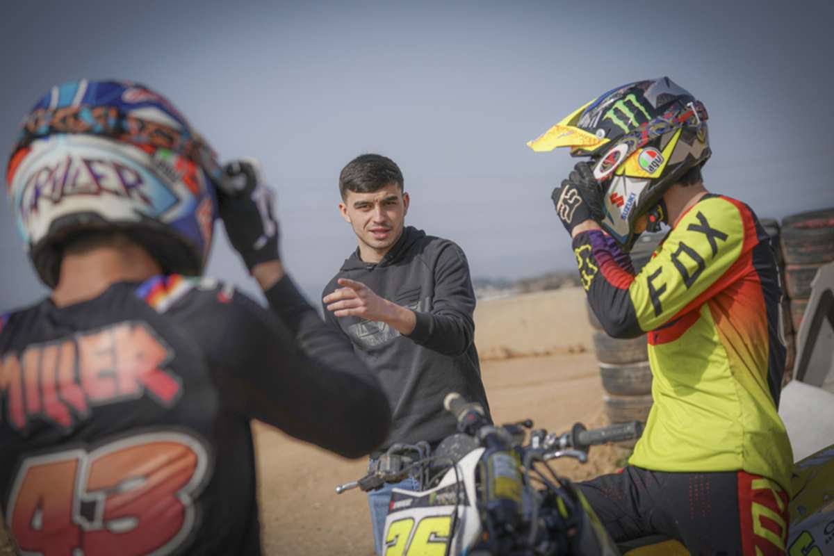 beim Flat-Track mit Jack Miller