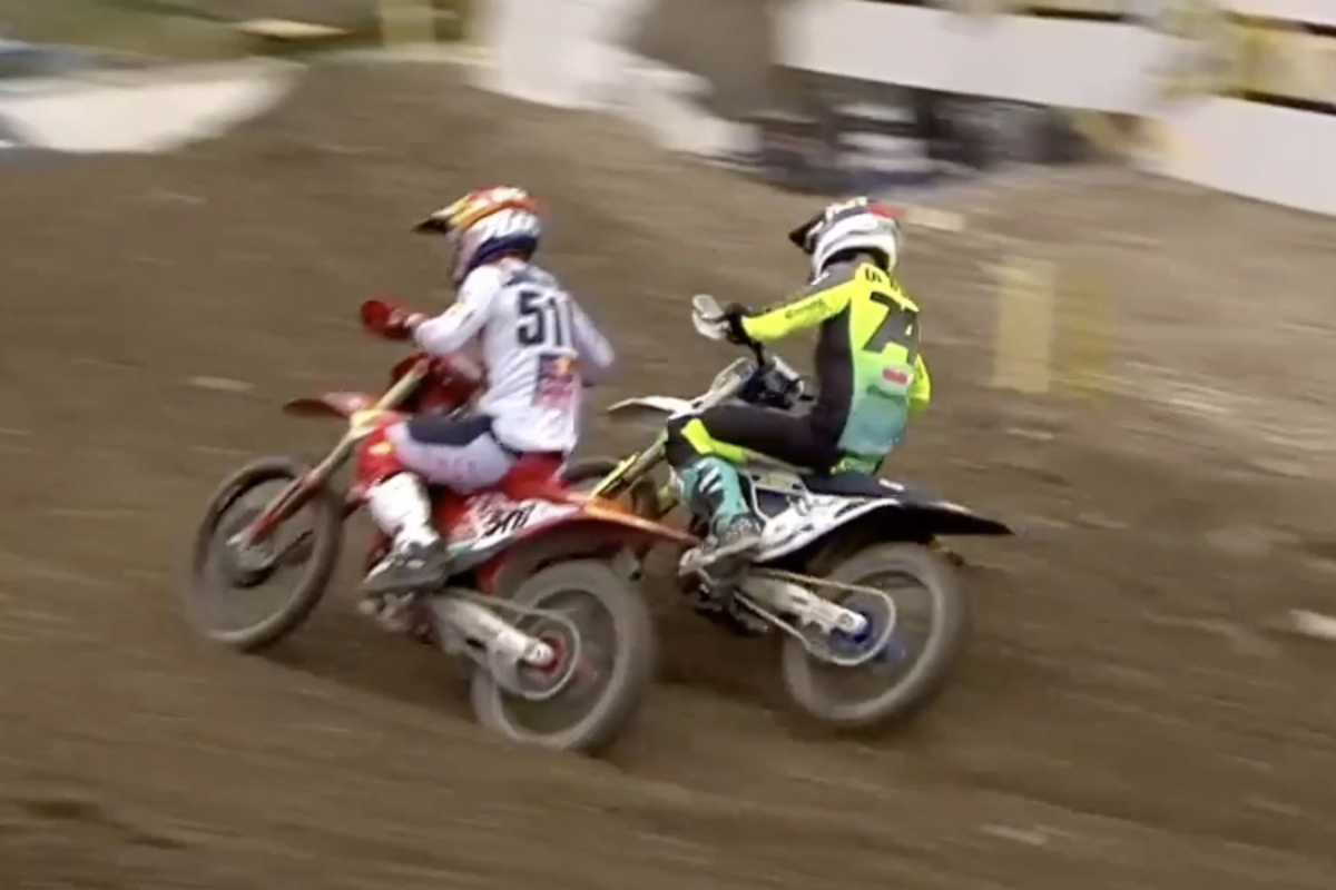 Kay de Wolf setzt zum Überholvorgang an und setzt sich gegen Längenfelder durch