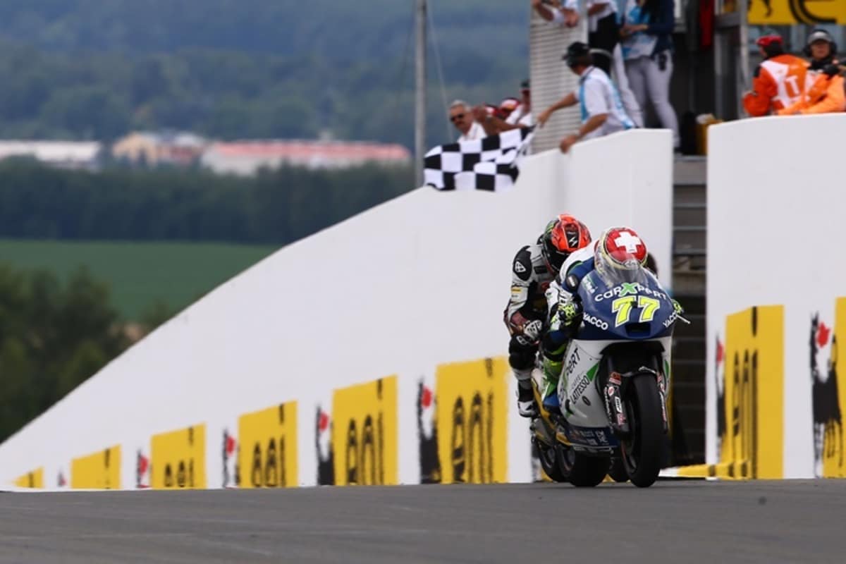 Domenique Aegerter gewinnt zum ersten Mal ein Moto2-Rennen