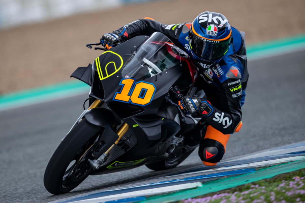 Luca Marini auf der GP-Strecke von Jerez
