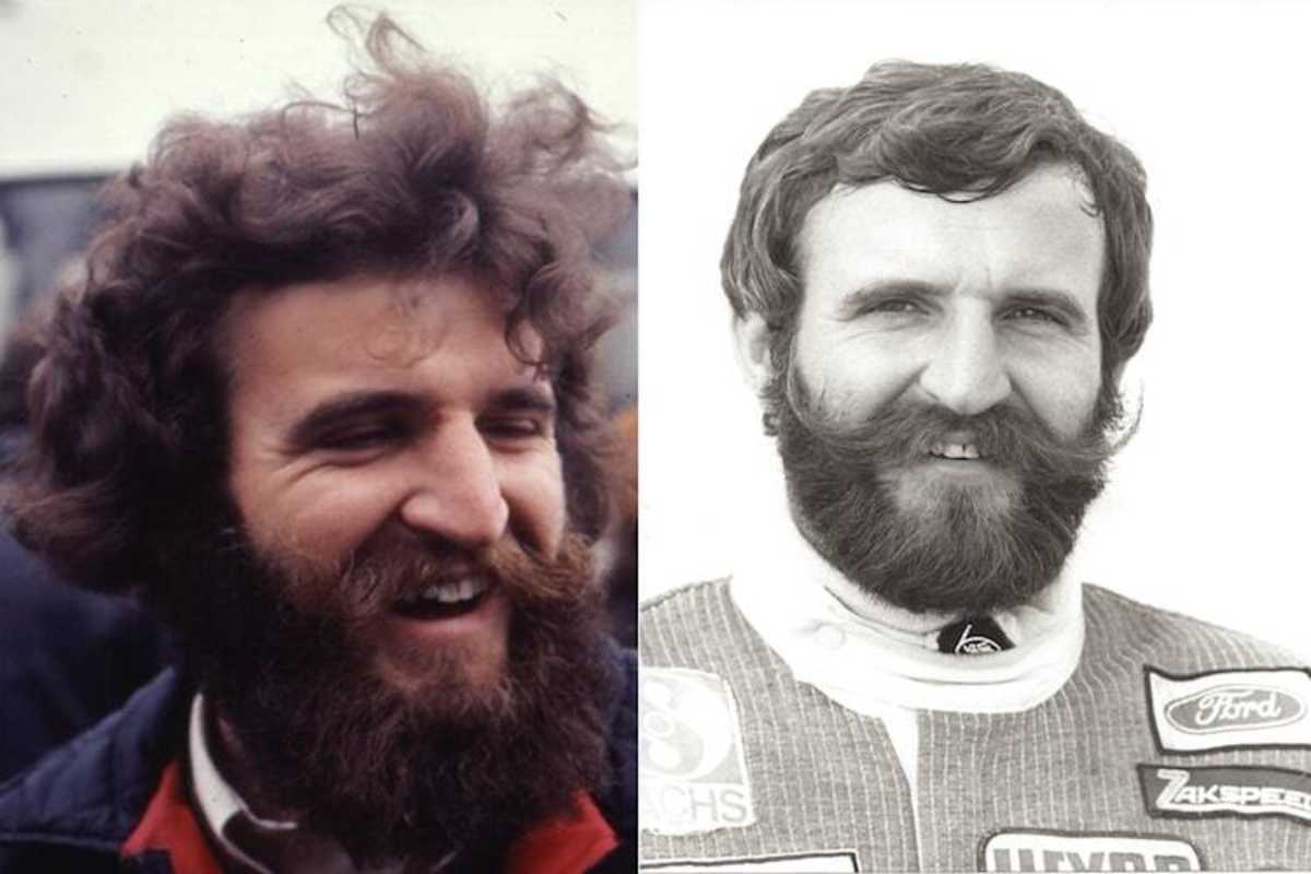 Ertl mit Ru¨bezahlbart zu Formel V-Zeiten 1968 und mit gepflegtem Zwirbelbart 1980