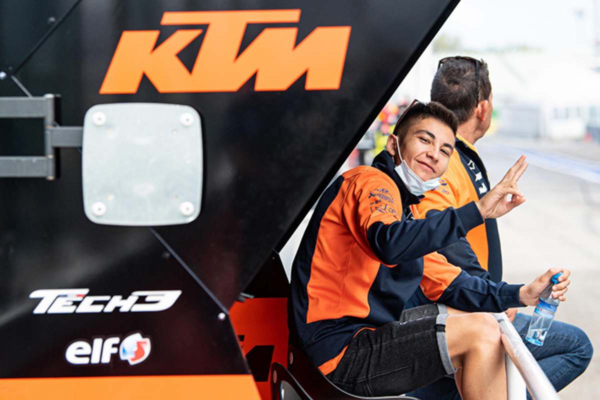 Raúl Fernández war gestern beim Gast beim Tech3-KTM-Team