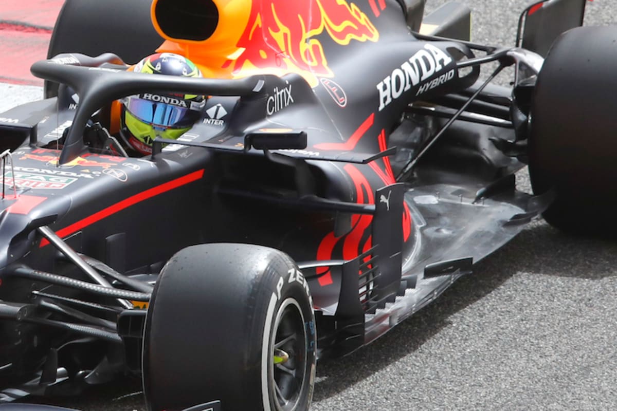 Boden am RBR-Renner am Samstag mit Pérez