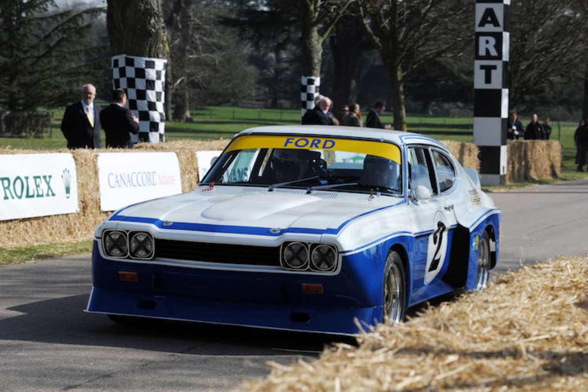 Der tolle Ford Capri ist heute noch Star bei Veranstaltungen historischer Rennwagen