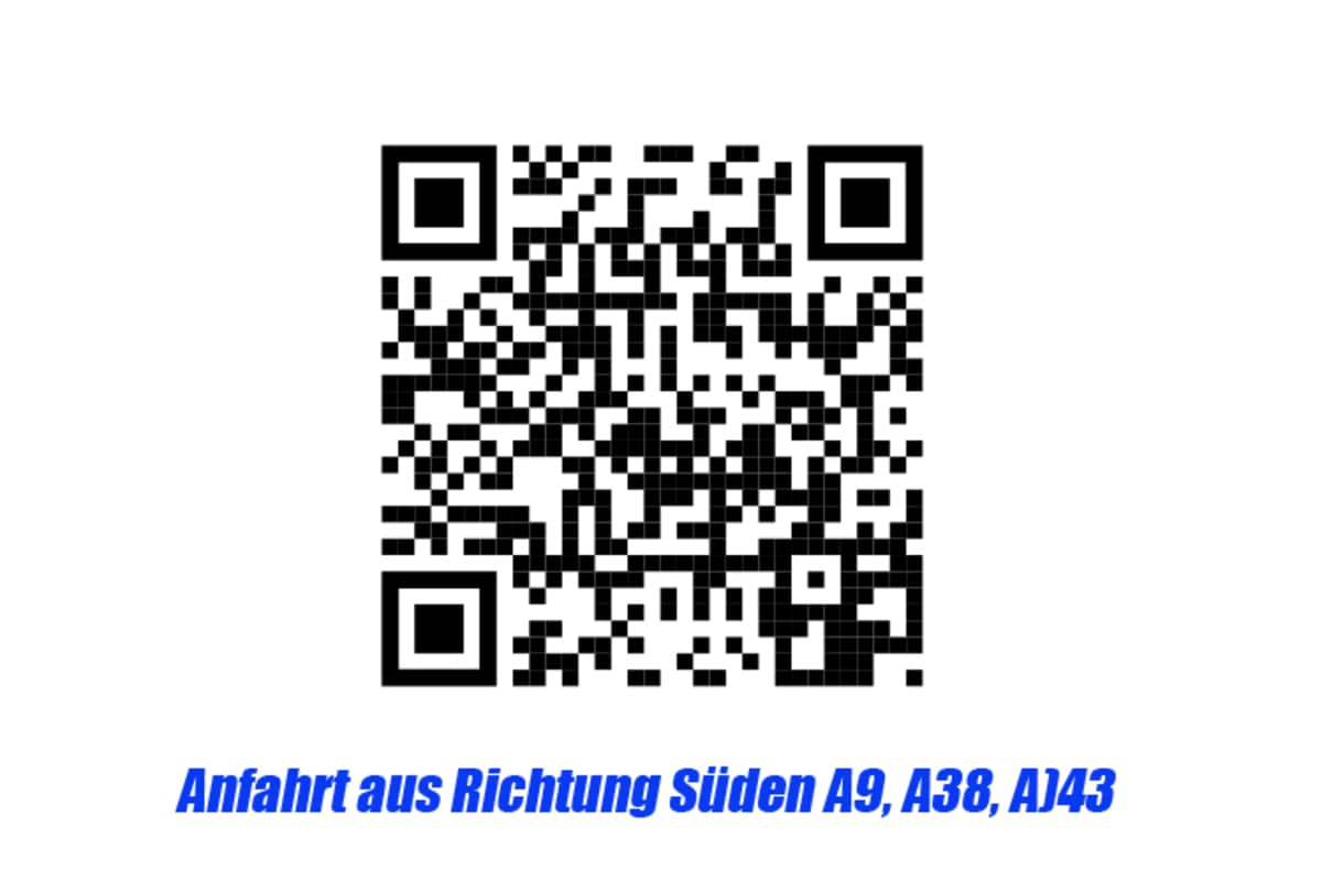 QR-Code zur Anreise aus Richtung Süden