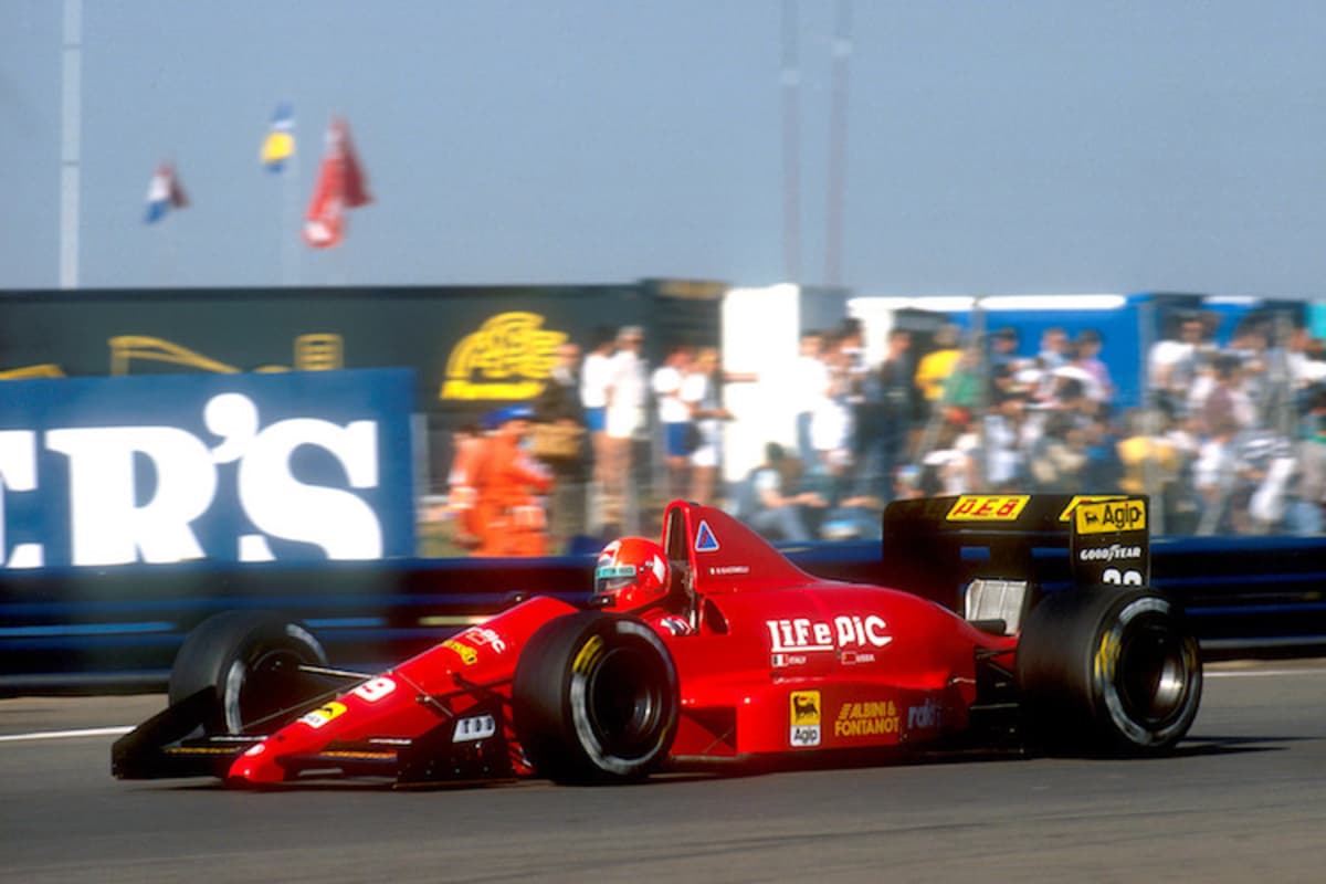Bruno Giacomelli in Montreal 1990 mit dem hoffnungslosen Life
