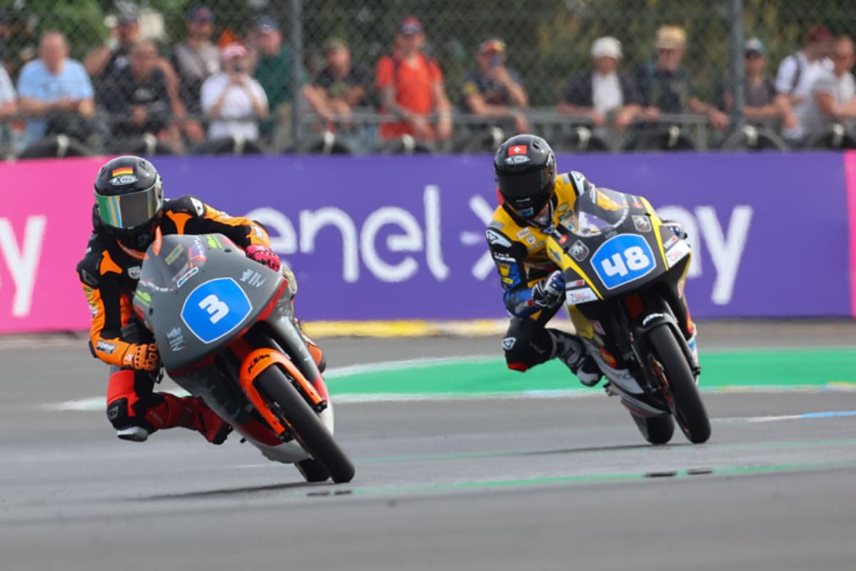 Luca Göttlicher vorne