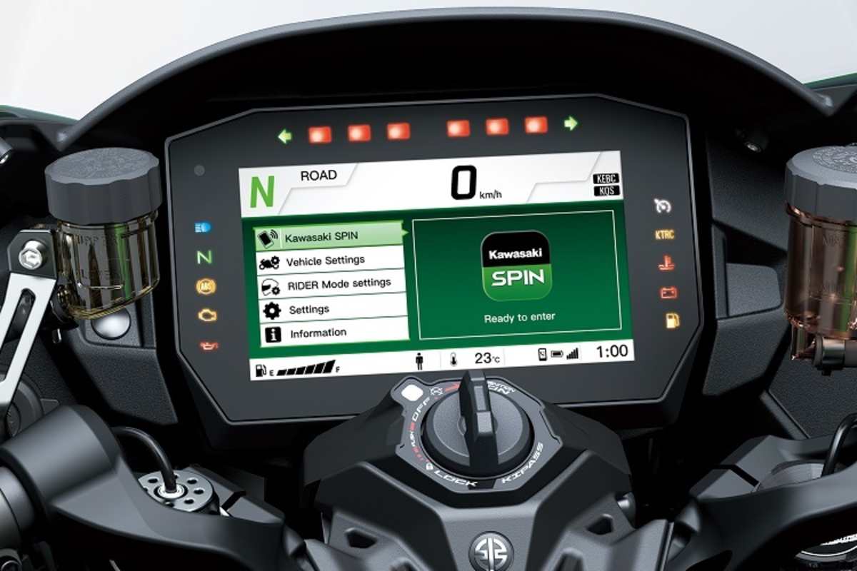 Voll verbunden mit der Konnektivitäts-App namens Spin 