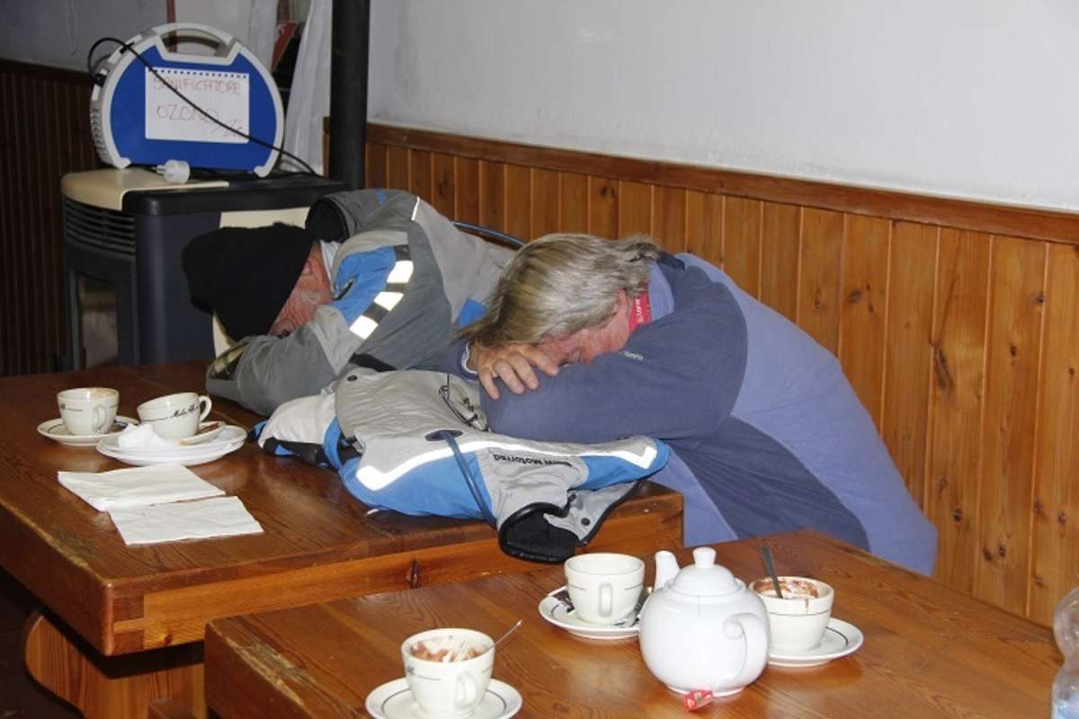 Schlafen ist eine Kunstform an der Hardalpitour