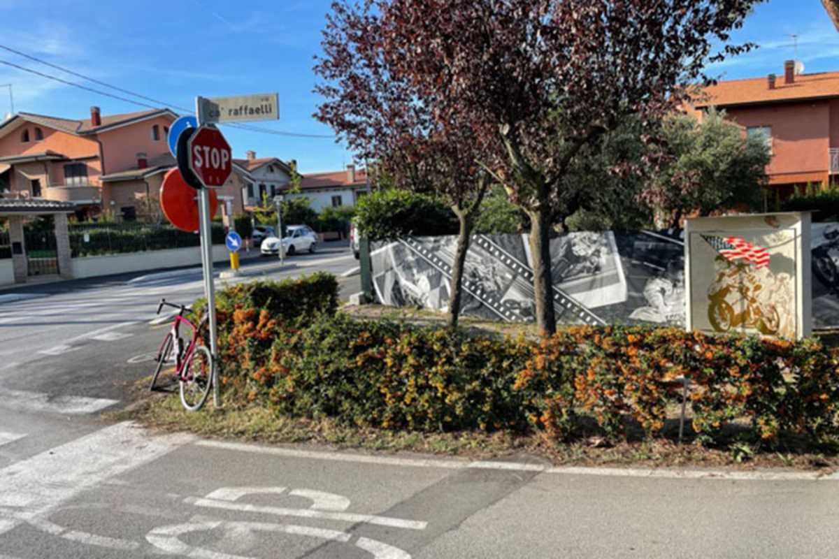 Die Stopptafel hat Nicky nicht so richtig ernst genommen