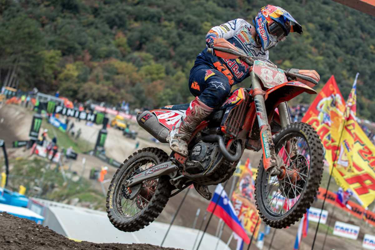 Das 'redplate' des Tabellenführers hat Herlings in Arco verloren