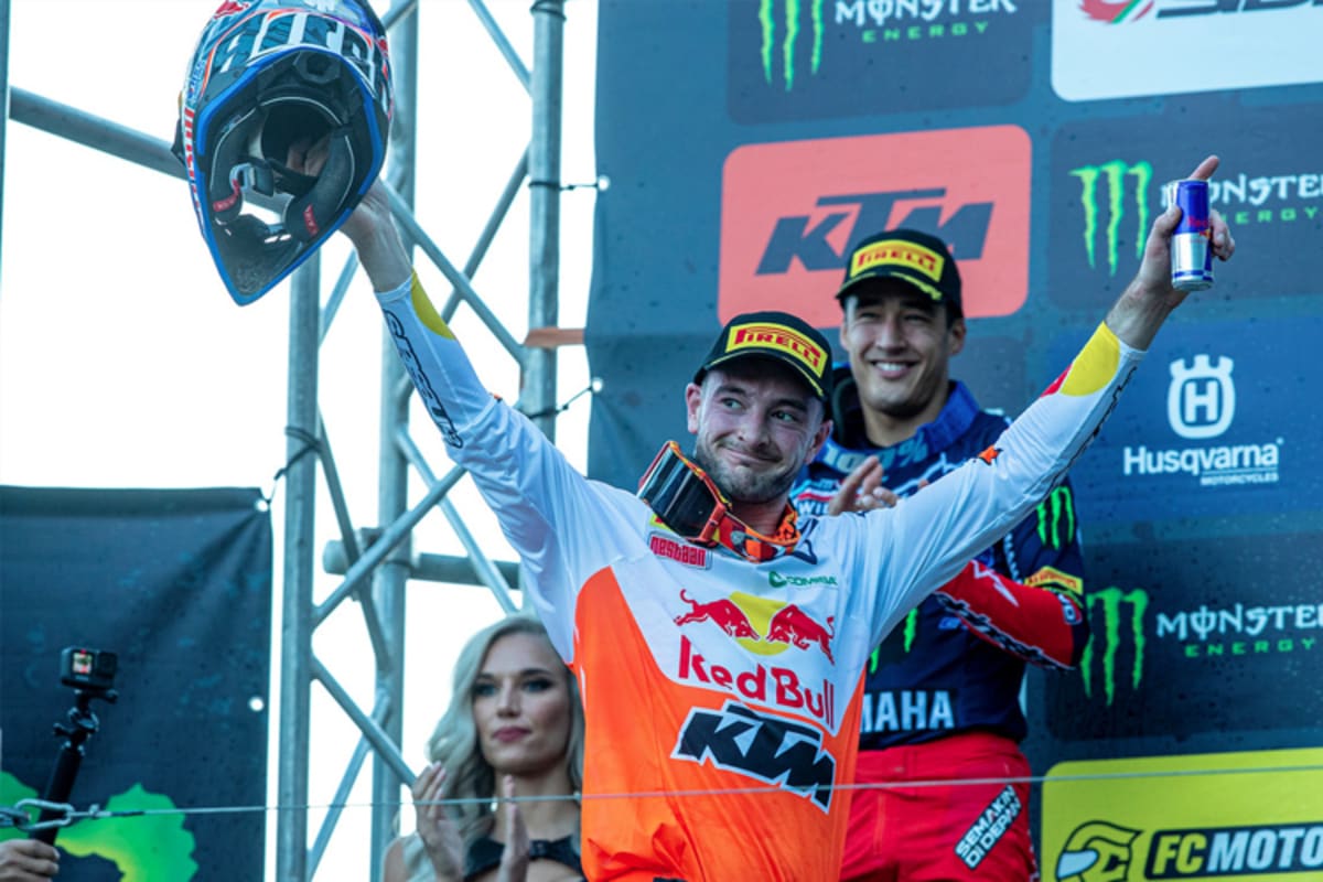 Jeffrey Herlings gewann am Sonntag mit einem Doppelsieg