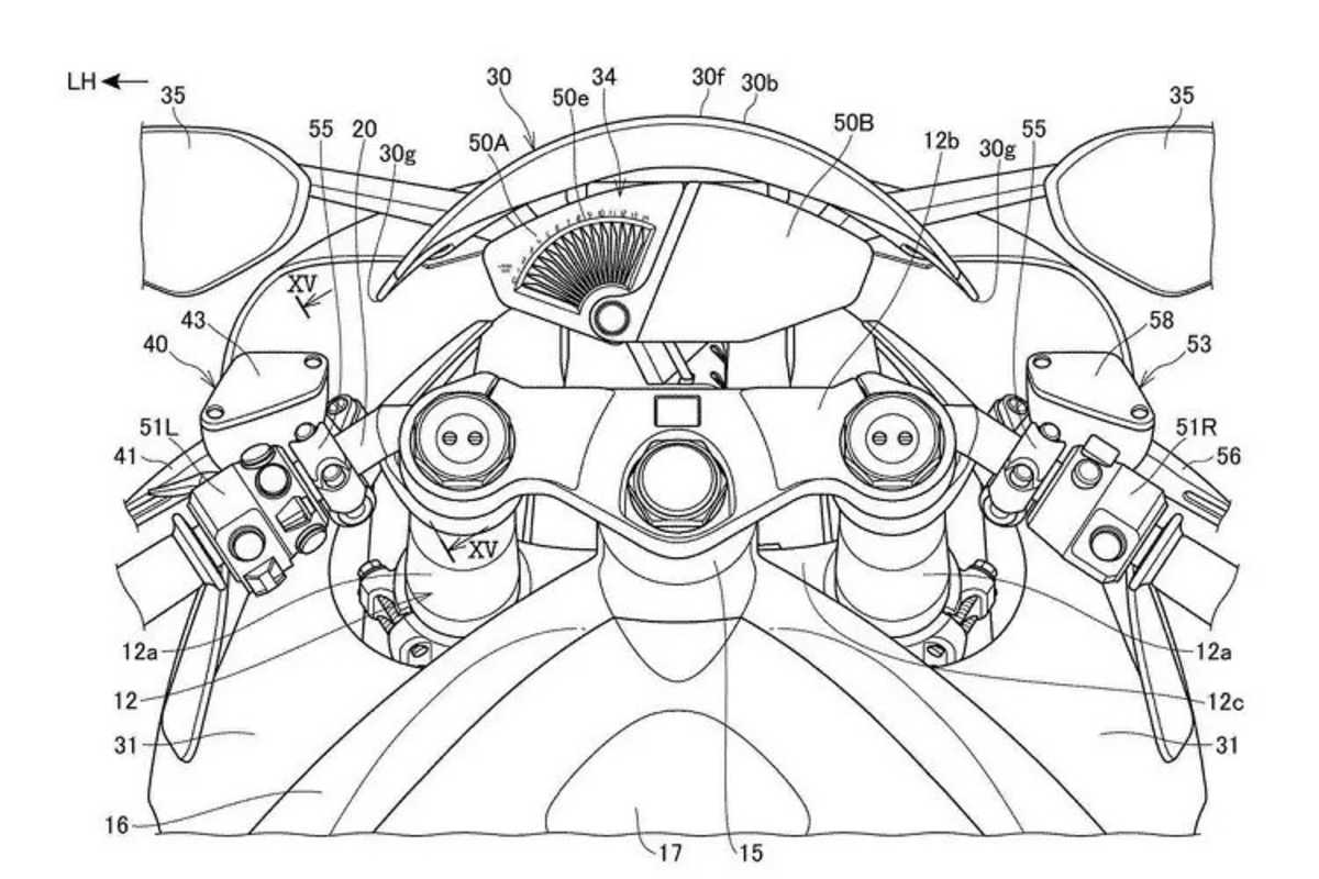 Cockpit mit analogem Drehzahlmesser und Display für weitere Anzeigen