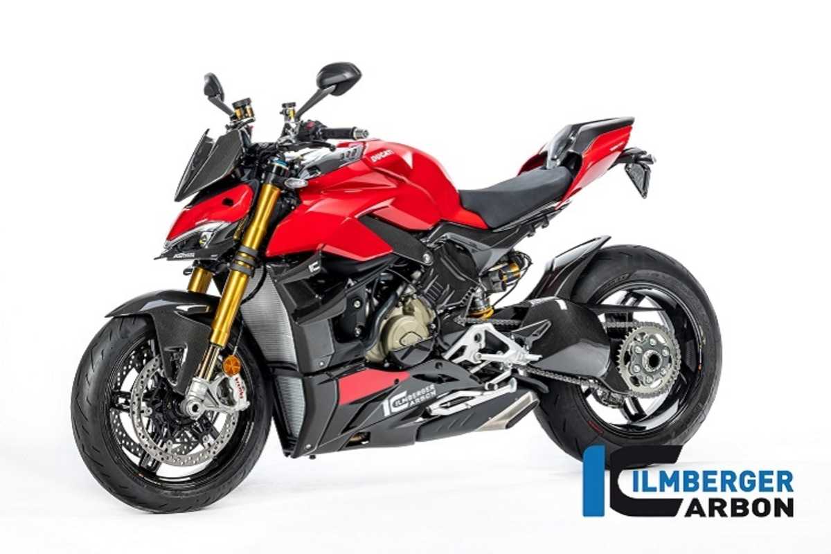 Ducati Streetfighter V4: Mehr Windschutz, aggressivere Erscheinung mit Karbonteilen von Ilmberger Carbon