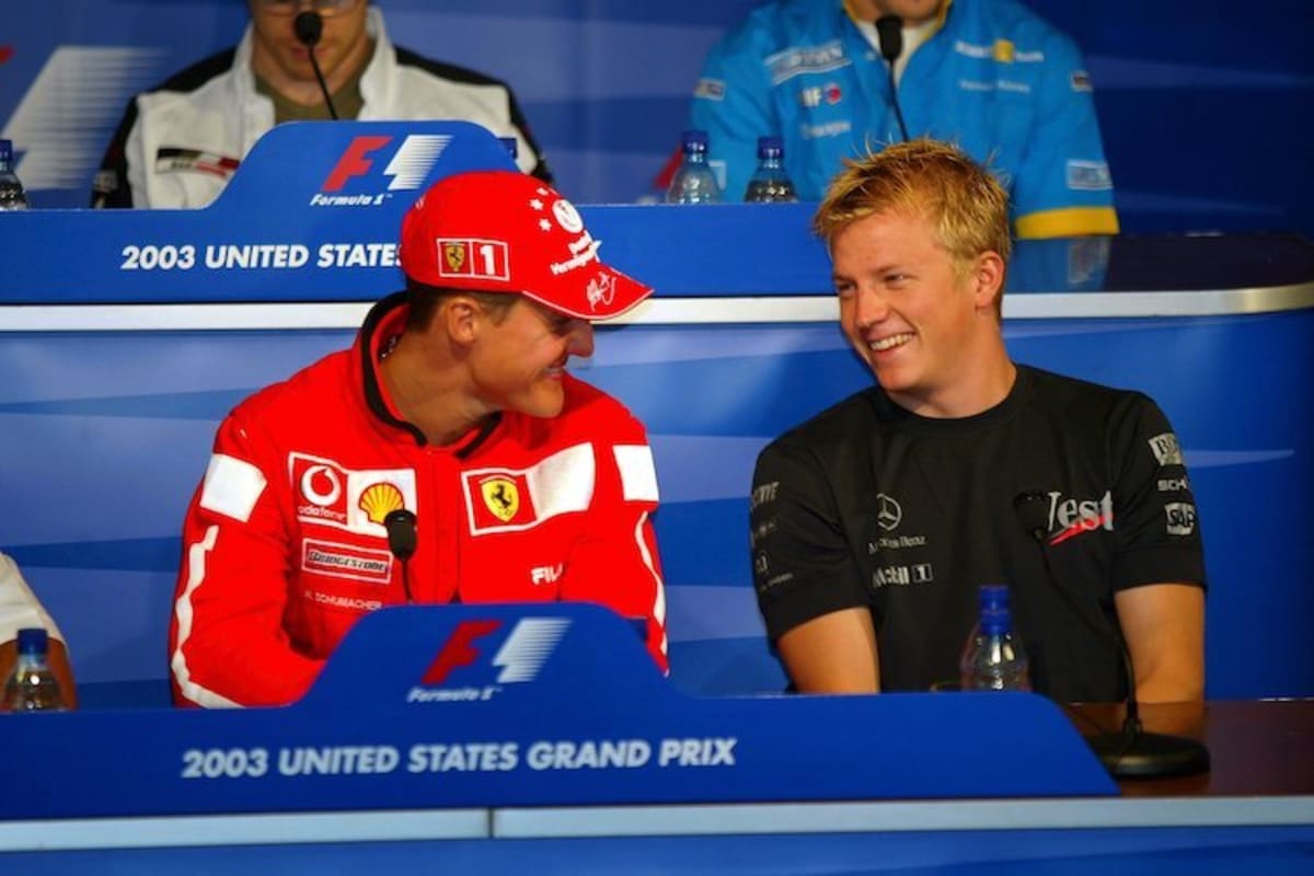 Kimi Räikkönen und Michael Schumacher 2003