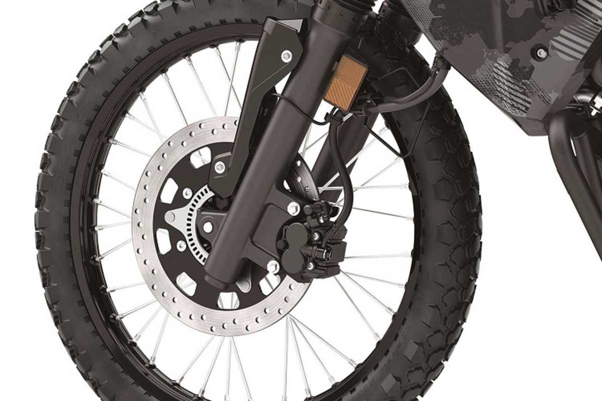 Mit der vergösserten Bremsscheibe wurde ein Schwachpunkt vermindert - die Doppelkolben-Bremszange blieb die gleiche