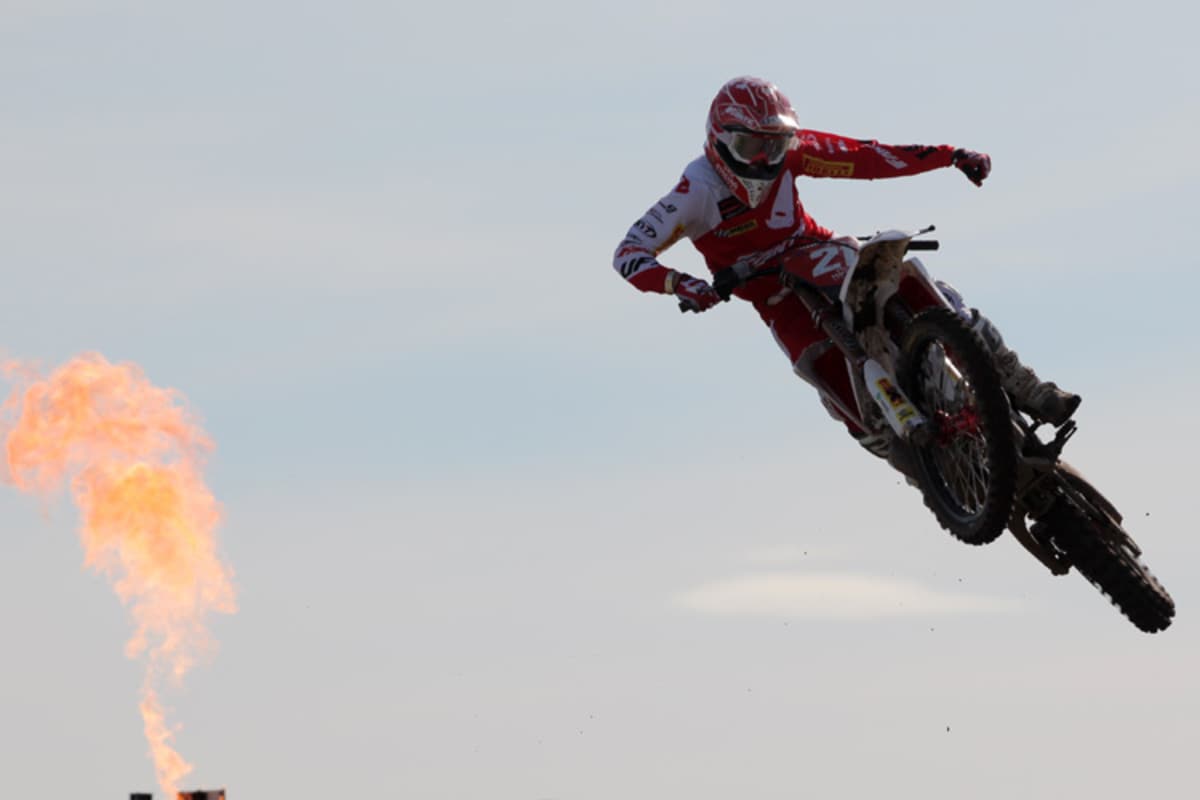 Nicholas Lapucci feiert seinen Laufsieg