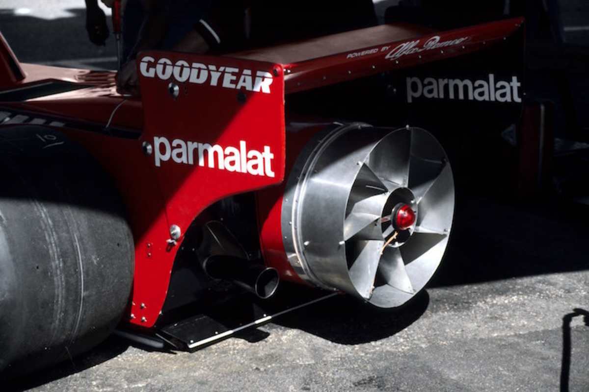 Der Ventilator am Heck des Brabham
