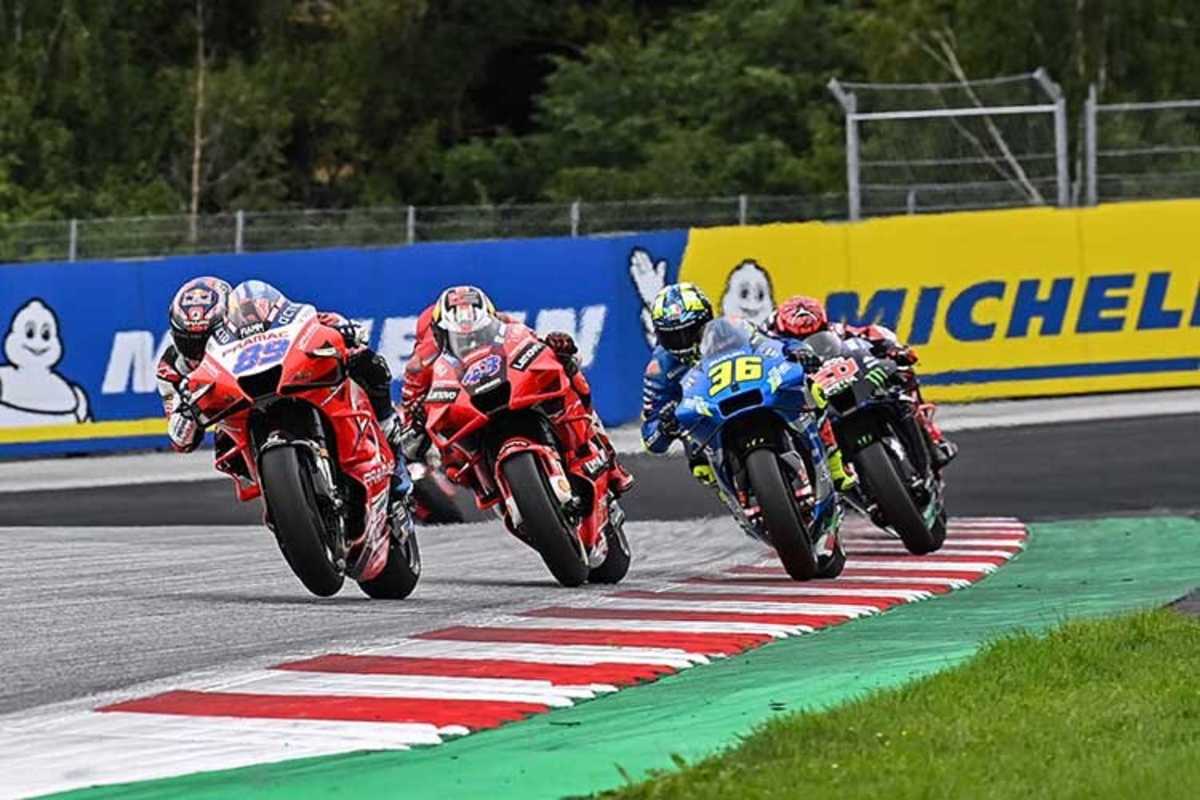 Das erste Rennen in Österreich: Martin (89) vor Miller (43), Mir und Quartararo