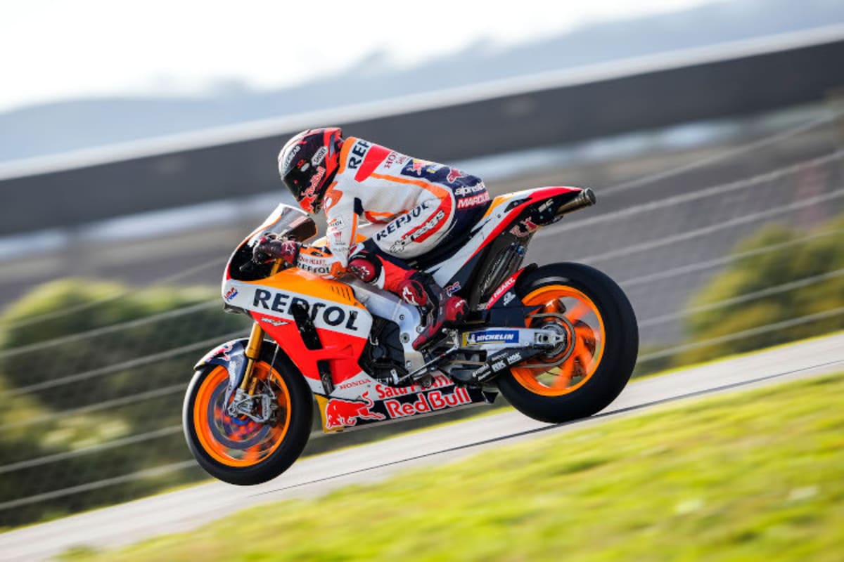 Auf der Honda RC213V-S gab Marc Márquez schon wieder kräftig Gas