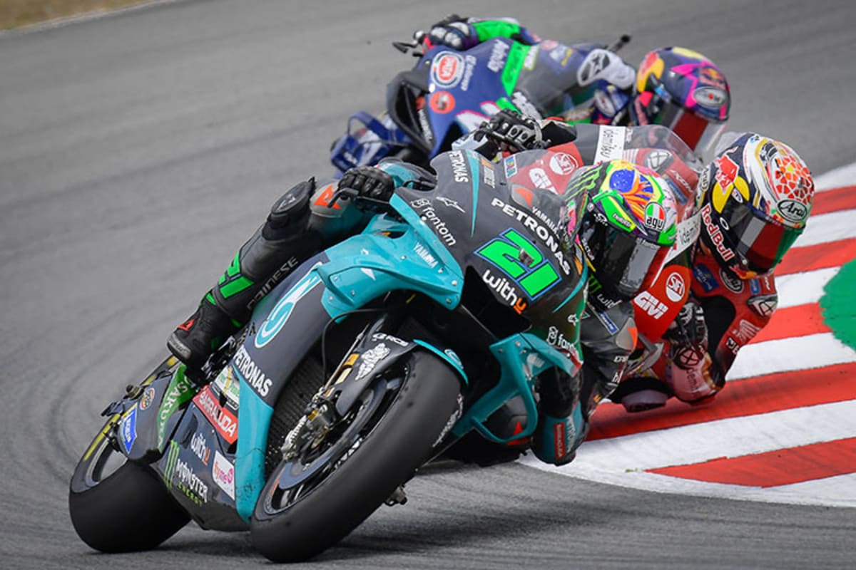 Rennen in Montmeló: Franco Morbidelli vor Nagami und Bastianini