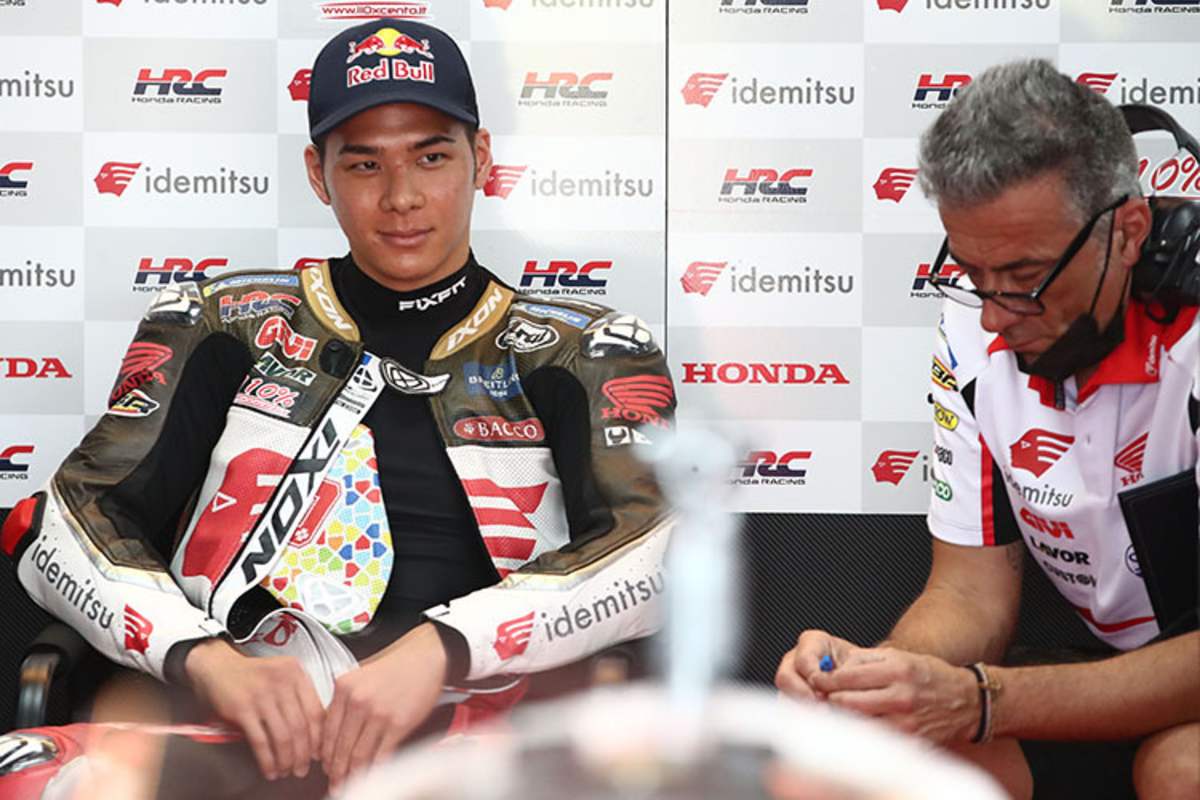 Taka Nakagami mit Crew-Chief Francesco Guidotti